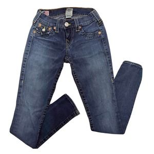 True Religion World Tour Misty Women’s Size 24 Blue Denim Flare Vintage